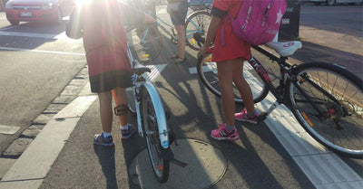Riding to School on Protected Bike Lanes