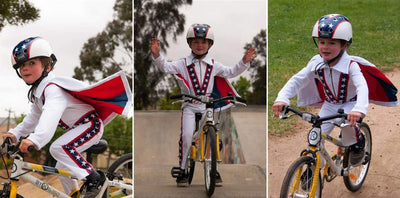 Evel Knievel Rides Again... On A ByK Kids Bike