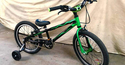 Modified E-350 custom boys bike a labour of love from a Dad who loves bikes and cars!