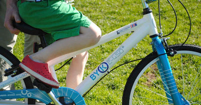 Follow a boy's journey in learning to ride a bike