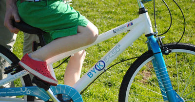 Follow a boy's journey in learning to ride a bike
