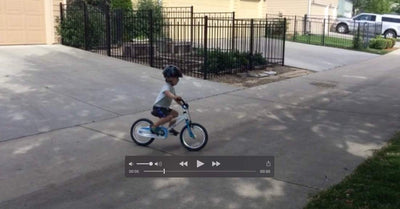 Videos of kids showing how easy it is to ride ByK kids bikes